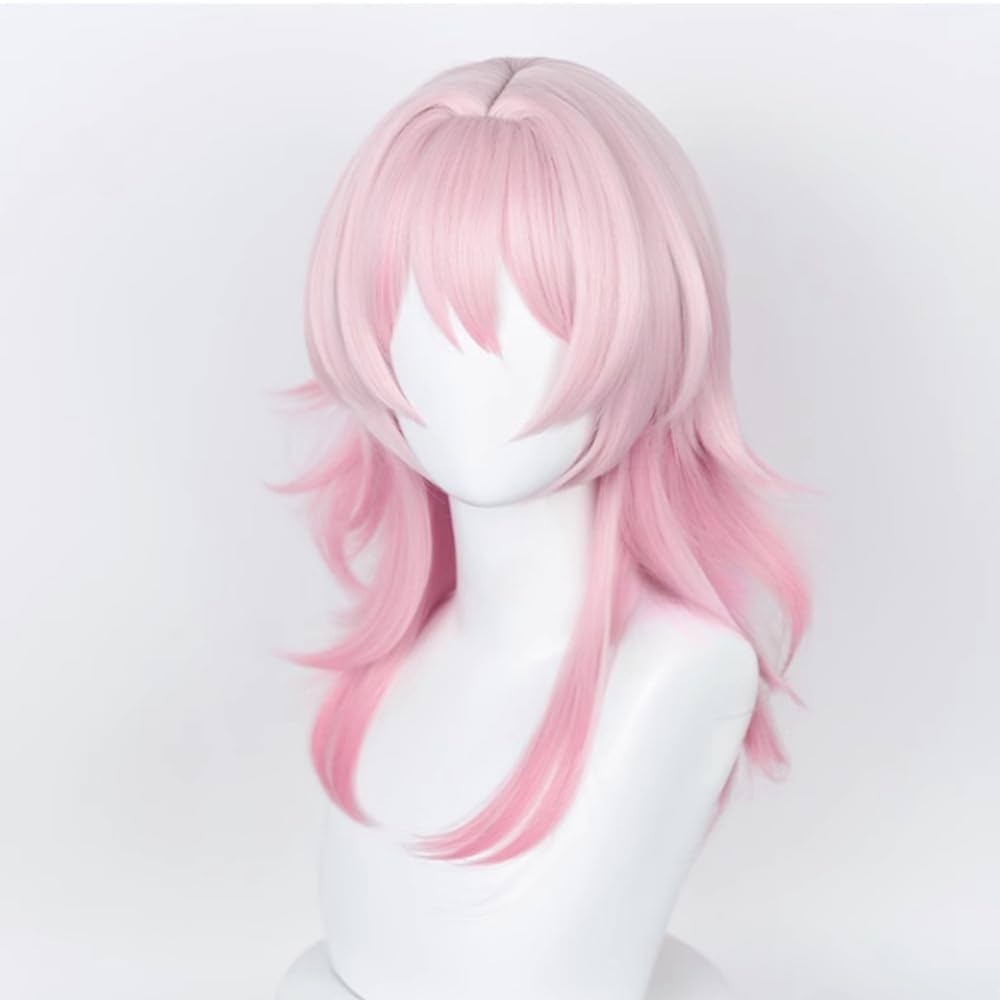 Amazon.com: huafan luxkazya Pink Anime Cosplay Wigs for